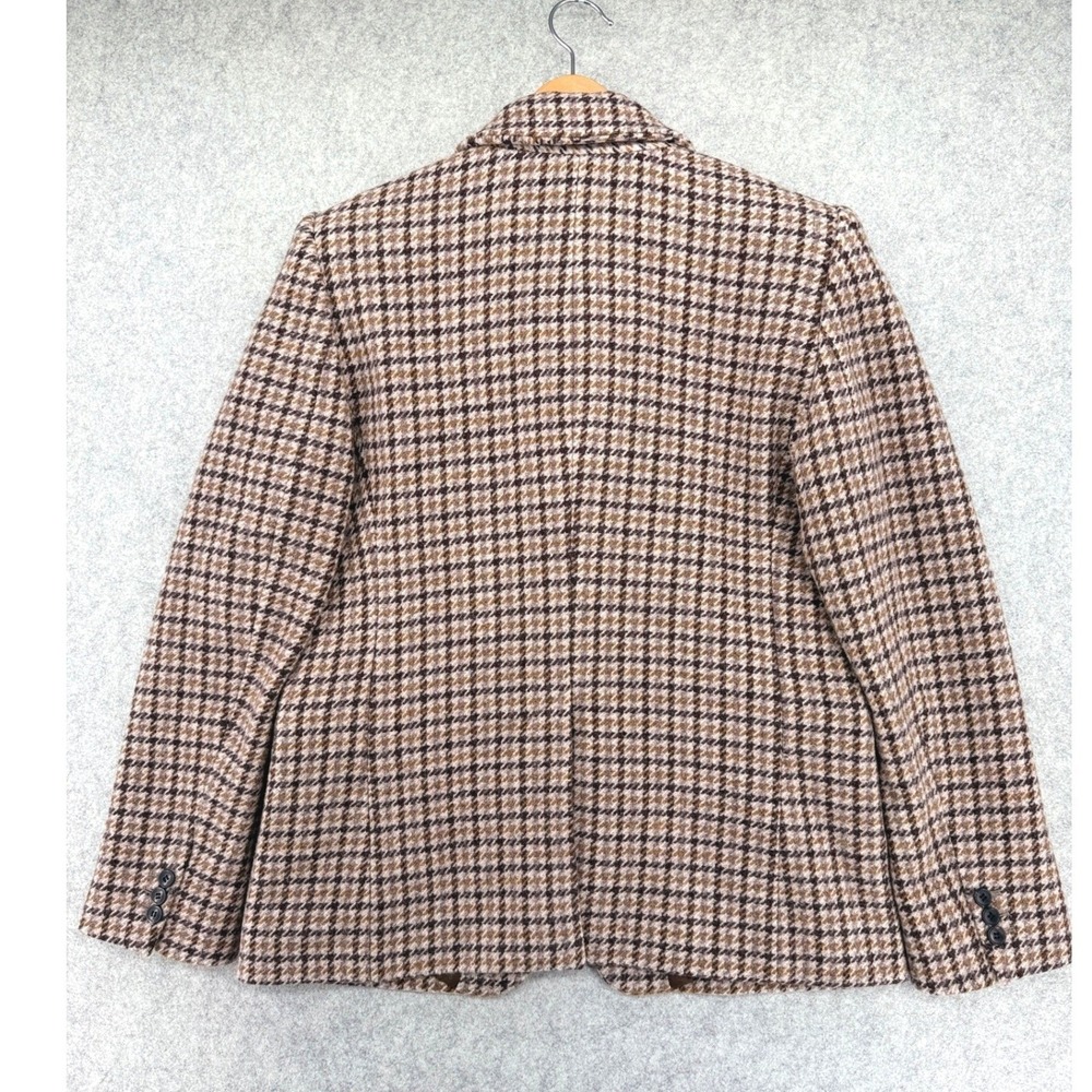 Isabel Marant Etoile Kerstin Blazer Women's 44 Brown Wool Houndstooth Old Money - Picture 3 of 14